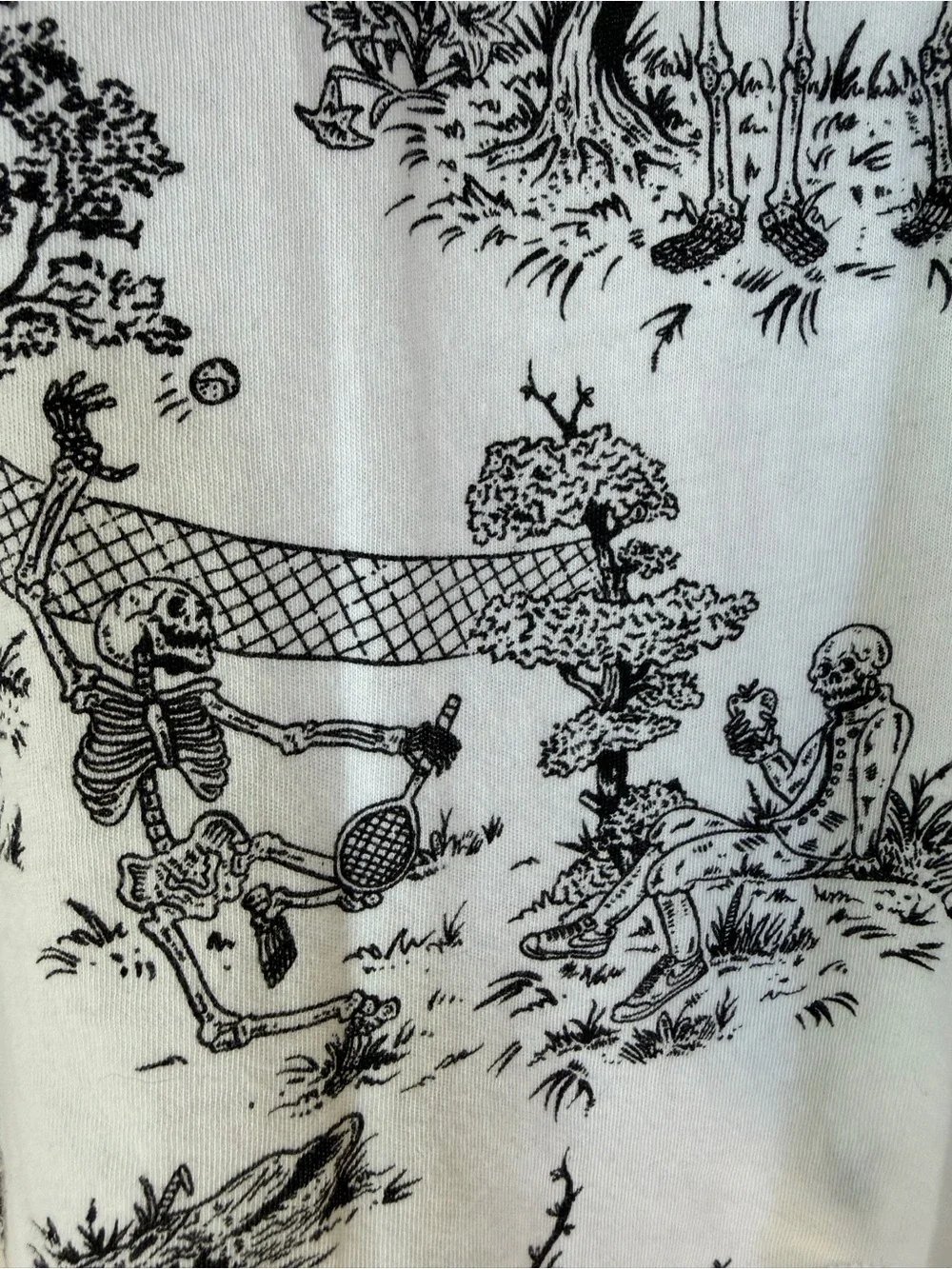Nike Skeleton Toile Print Athletic Tank, Size Small, Halloween Spooky